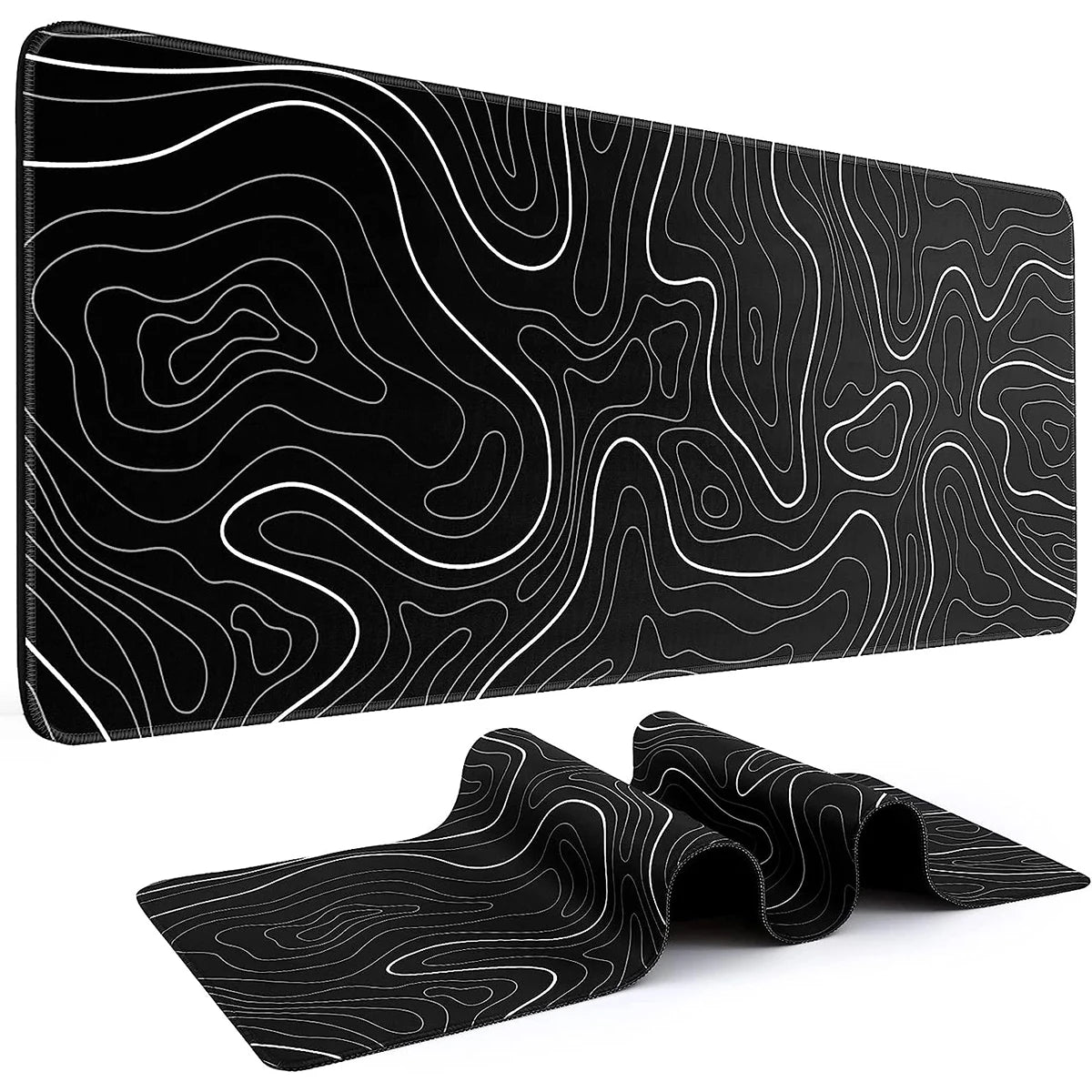 Large Topographic Keyboard Pad 31.5 x 11.8in 1Pcs Gaming Mouse Pad with Anti-Sl