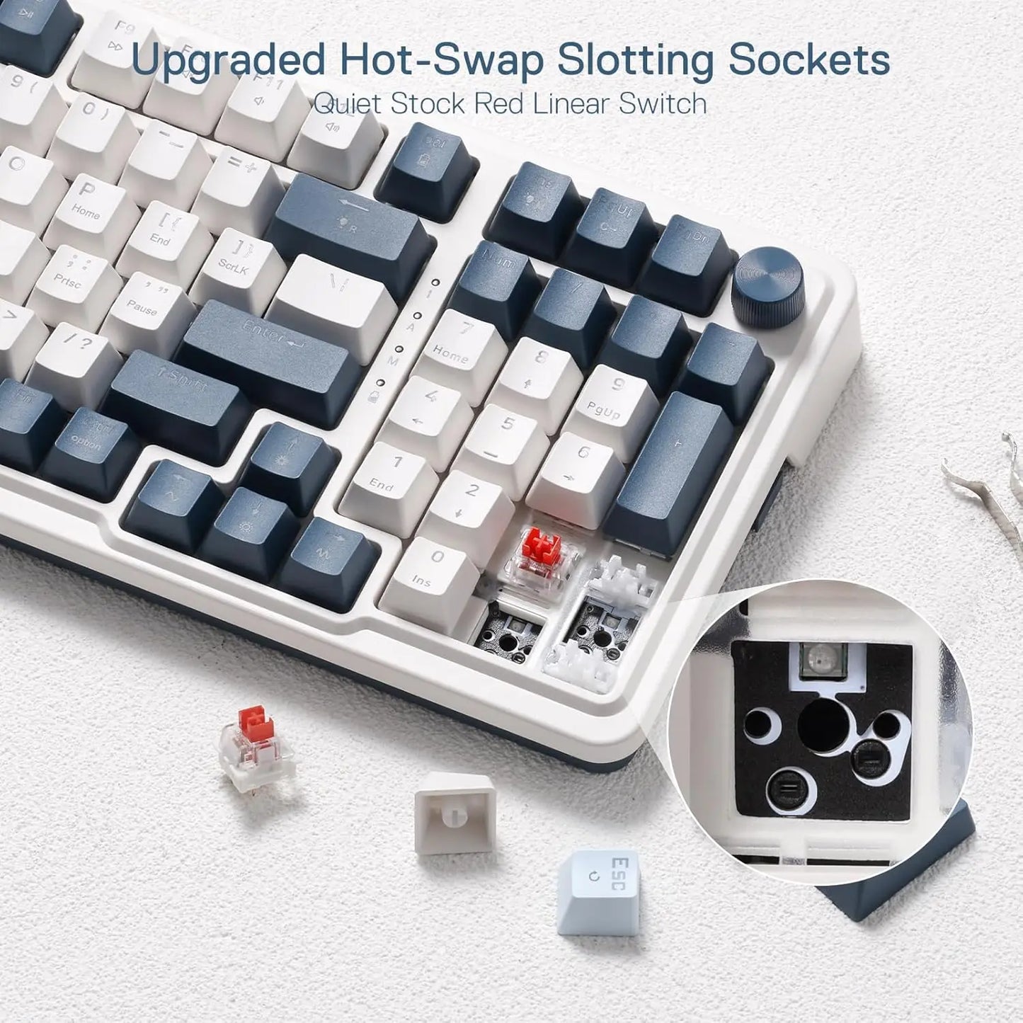 Wireless Gasket RGB Gaming 3-Mode Mechanical Keyboard